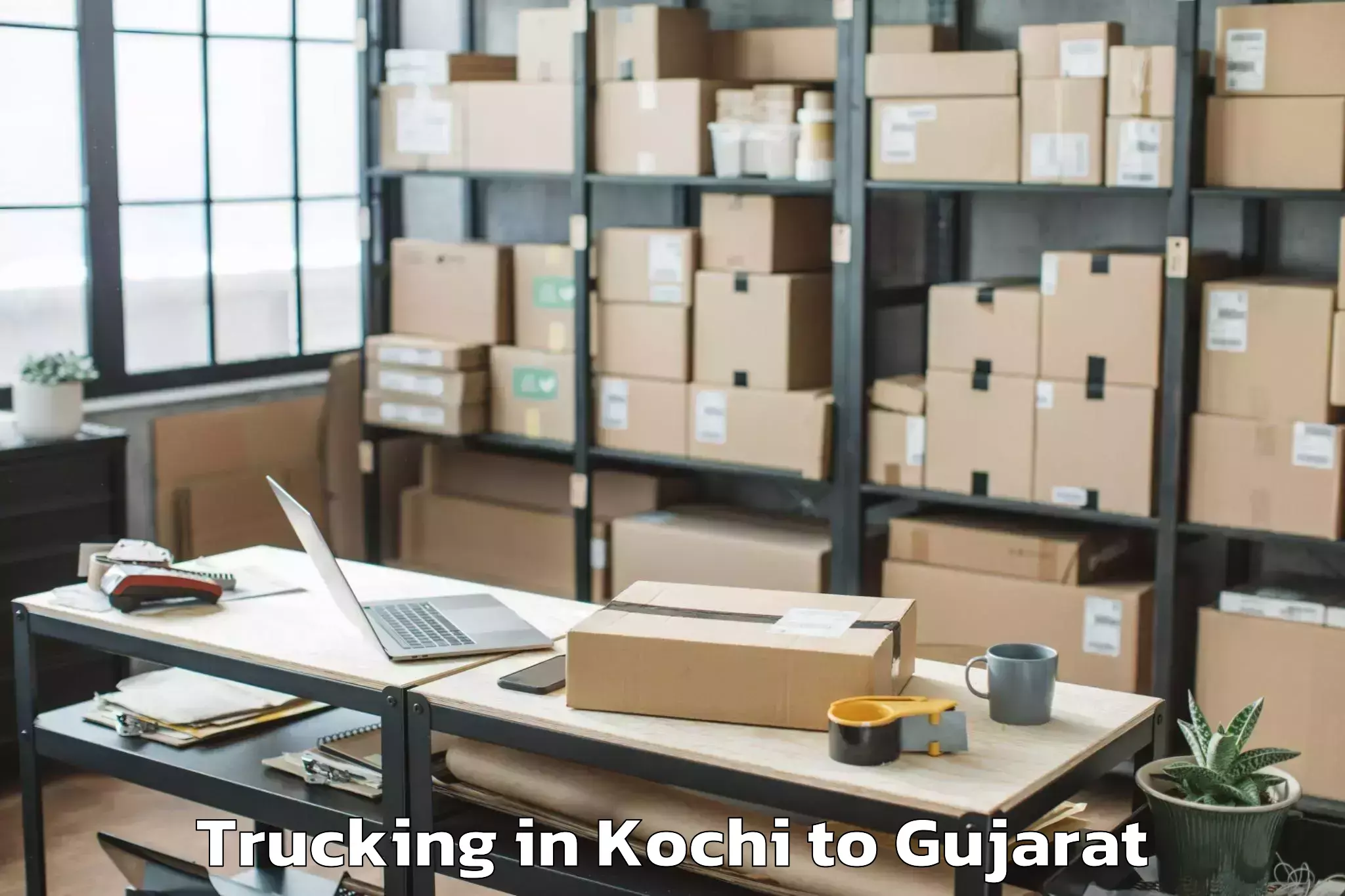 Book Kochi to Shihori Trucking